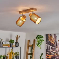 Kinnared Plafonnier, Spot de plafond Chrome, Écru, 2 lumières