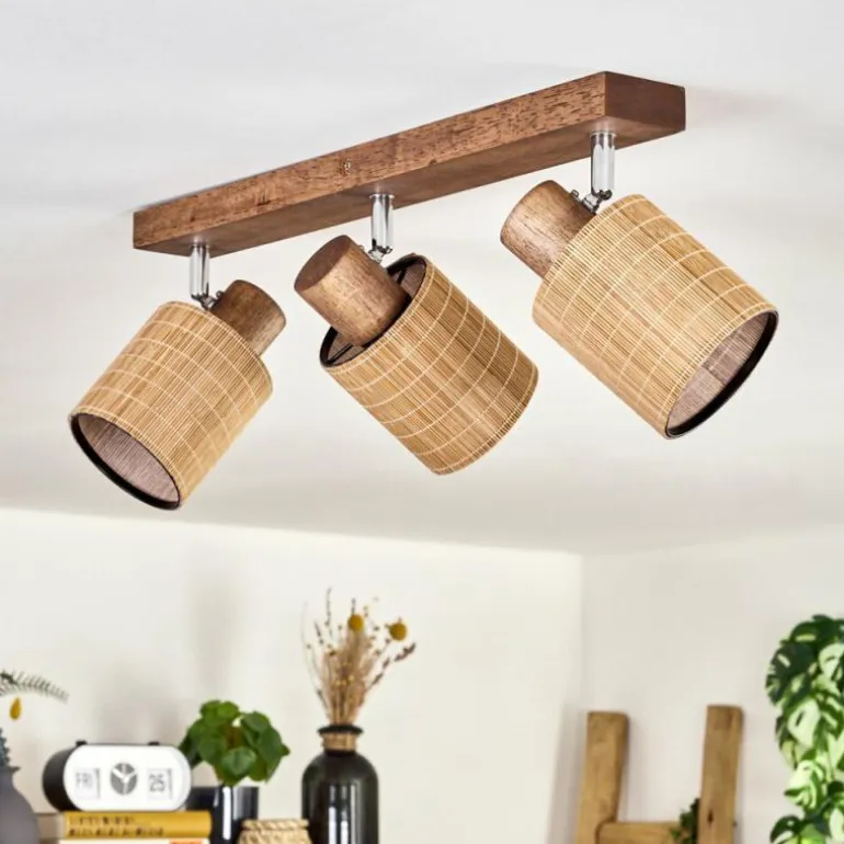 Kinnared Plafonnier, Spot de plafond Chrome, Brun foncé, 3 lumières