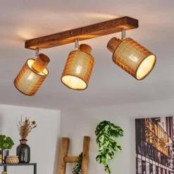 Kinnared Plafonnier, Spot de plafond Chrome, Brun foncé, 3 lumières