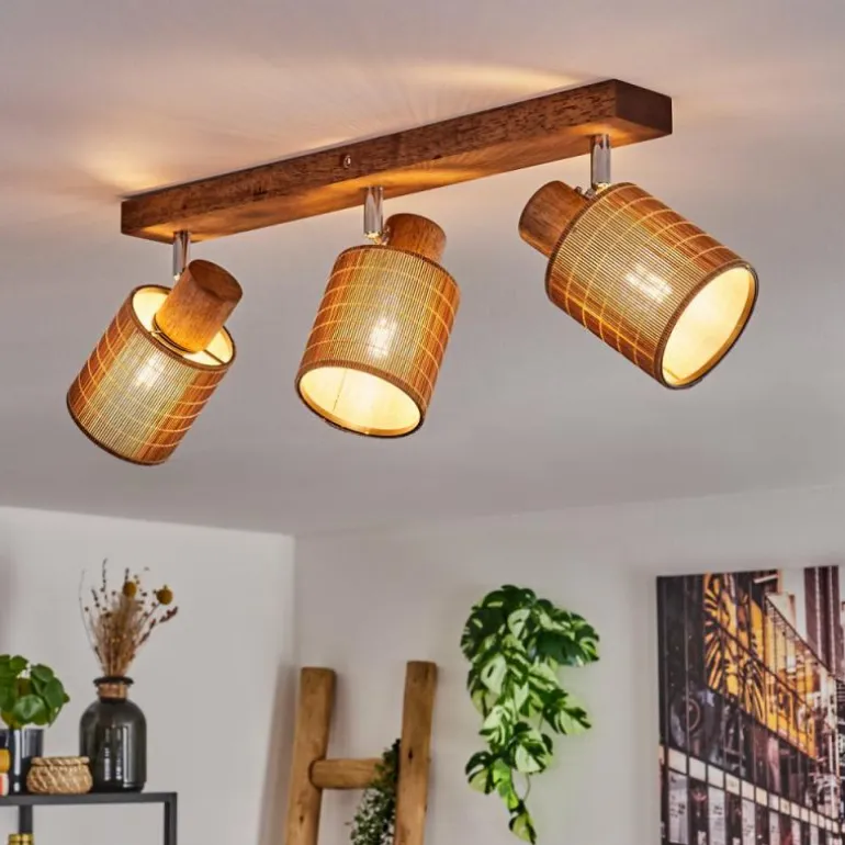 Kinnared Plafonnier, Spot de plafond Chrome, Brun foncé, 3 lumières