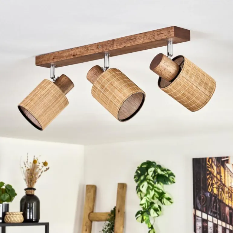 Kinnared Plafonnier, Spot de plafond Chrome, Brun foncé, 3 lumières