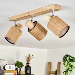 Kinnared Plafonnier, Spot de plafond Chrome, Écru, 3 lumières