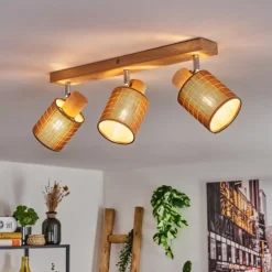 Kinnared Plafonnier, Spot de plafond Chrome, Écru, 3 lumières