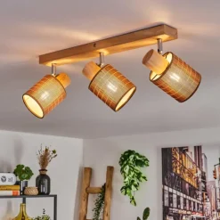 Kinnared Plafonnier, Spot de plafond Chrome, Écru, 3 lumières