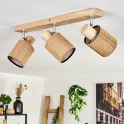 Kinnared Plafonnier, Spot de plafond Chrome, Écru, 3 lumières