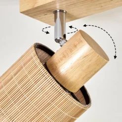Kinnared Plafonnier, Spot de plafond Chrome, Écru, 4 lumières