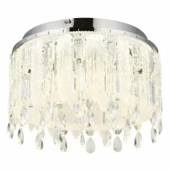 Klunka Plafonnier Luminaires Globo Lighting LED Chrome, 1 lumière, Télécommandes
