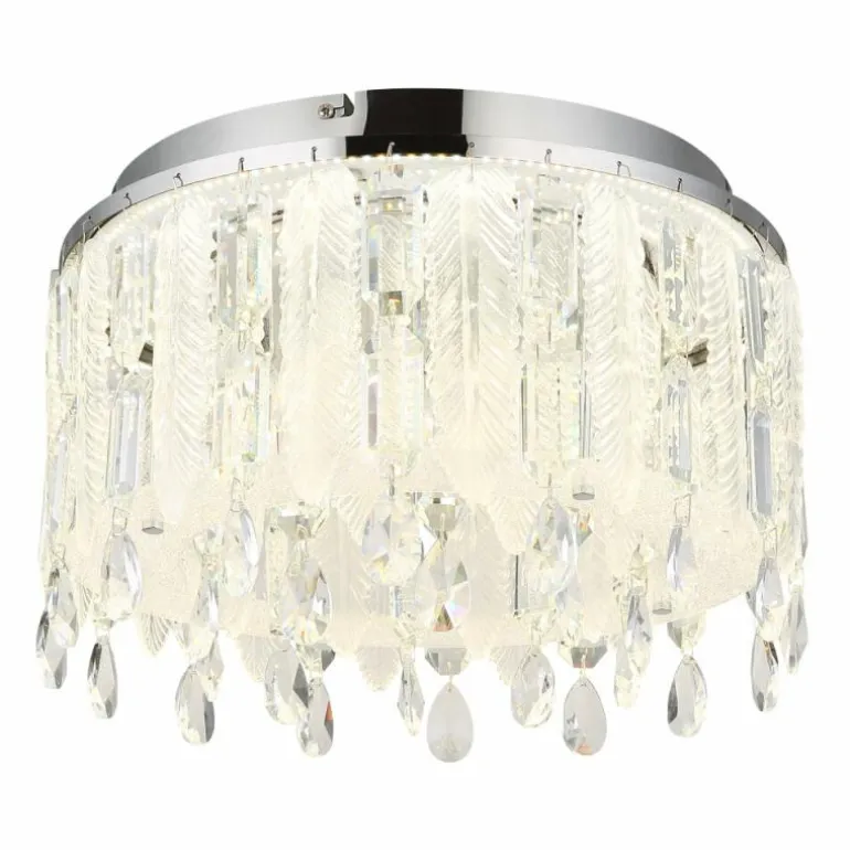 Klunka Plafonnier Luminaires Globo Lighting LED Chrome, 1 lumière, Télécommandes