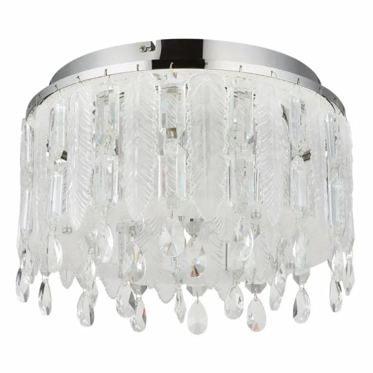 Klunka Plafonnier Luminaires Globo Lighting LED Chrome, 1 lumière, Télécommandes