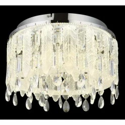 Klunka Plafonnier Luminaires Globo Lighting LED Chrome, 1 lumière, Télécommandes