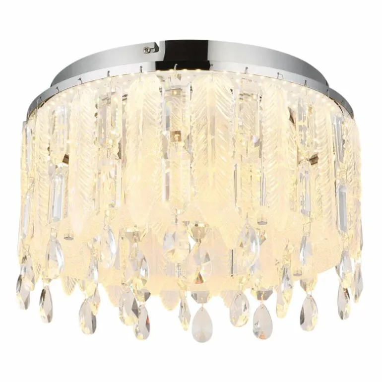 Klunka Plafonnier Luminaires Globo Lighting LED Chrome, 1 lumière, Télécommandes
