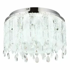 Klunka Plafonnier Luminaires Globo Lighting LED Chrome, 1 lumière, Télécommandes