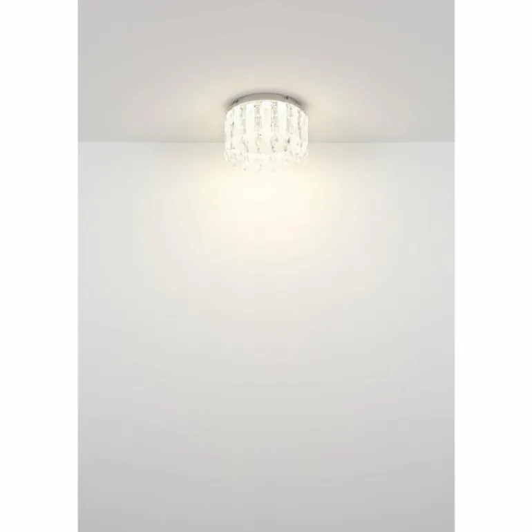 Klunka Plafonnier Luminaires Globo Lighting LED Chrome, 1 lumière, Télécommandes