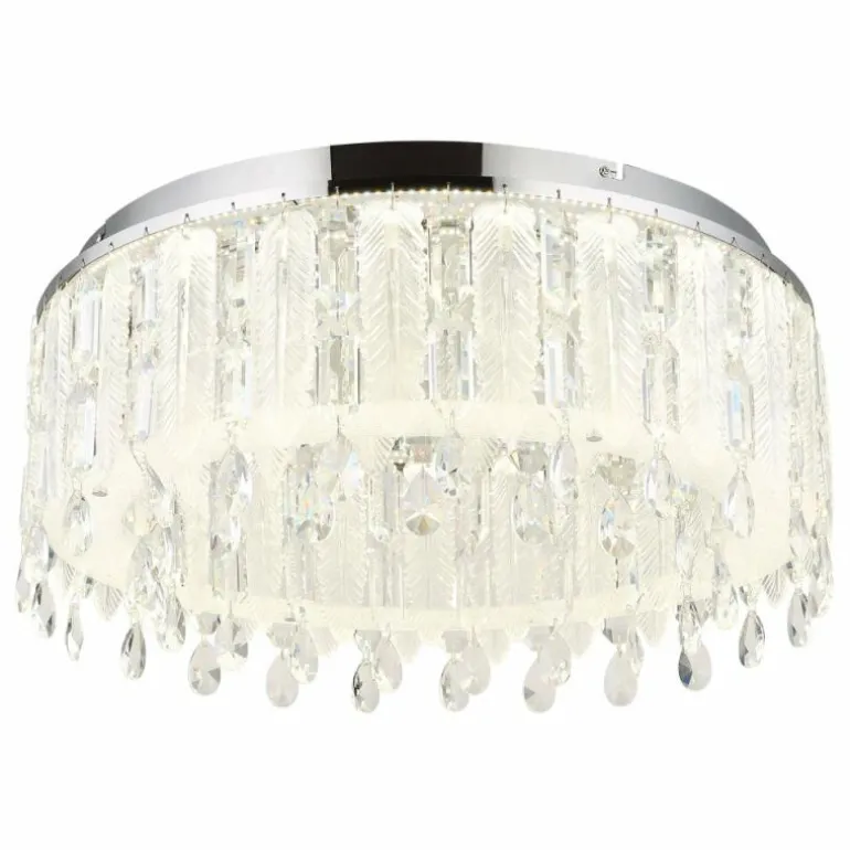 Klunka Plafonnier Luminaires Globo Lighting LED Chrome, 1 lumière, Télécommandes