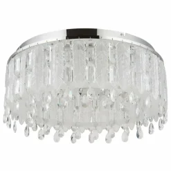 Klunka Plafonnier Luminaires Globo Lighting LED Chrome, 1 lumière, Télécommandes