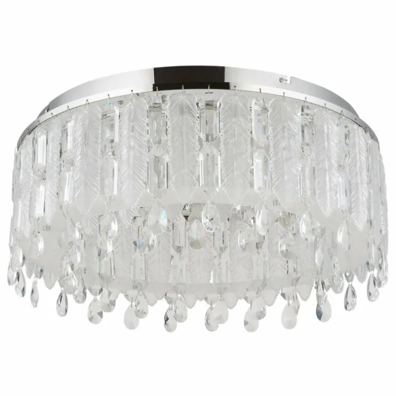 Klunka Plafonnier Luminaires Globo Lighting LED Chrome, 1 lumière, Télécommandes