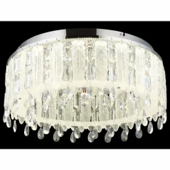 Klunka Plafonnier Luminaires Globo Lighting LED Chrome, 1 lumière, Télécommandes