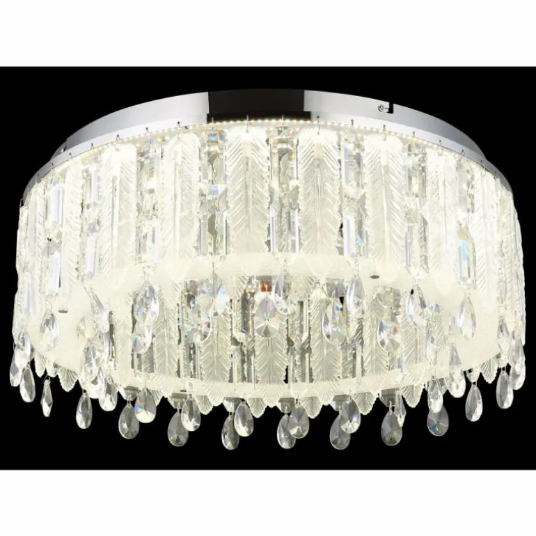 Klunka Plafonnier Luminaires Globo Lighting LED Chrome, 1 lumière, Télécommandes