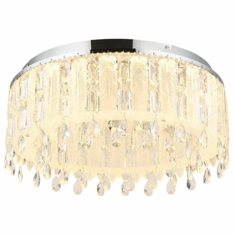 Klunka Plafonnier Luminaires Globo Lighting LED Chrome, 1 lumière, Télécommandes