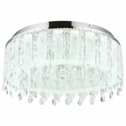 Klunka Plafonnier Luminaires Globo Lighting LED Chrome, 1 lumière, Télécommandes