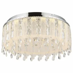 Klunka Plafonnier Luminaires Globo Lighting LED Chrome, 1 lumière, Télécommandes