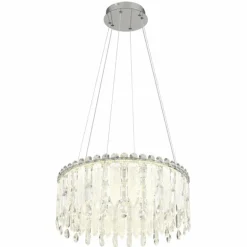 Klunka Suspension Luminaires Globo Lighting LED Chrome, 1 lumière, Télécommandes