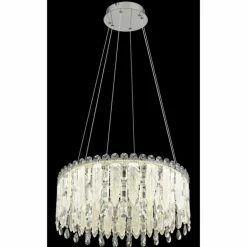 Klunka Suspension Luminaires Globo Lighting LED Chrome, 1 lumière, Télécommandes
