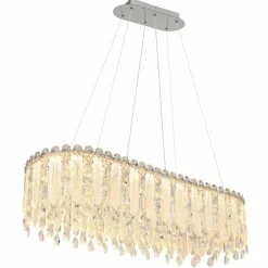 Klunka Suspension Luminaires Globo Lighting LED Chrome, 1 lumière, Télécommandes