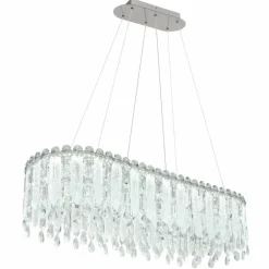 Klunka Suspension Luminaires Globo Lighting LED Chrome, 1 lumière, Télécommandes