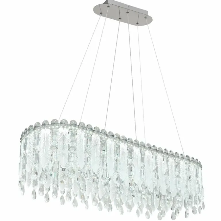 Klunka Suspension Luminaires Globo Lighting LED Chrome, 1 lumière, Télécommandes