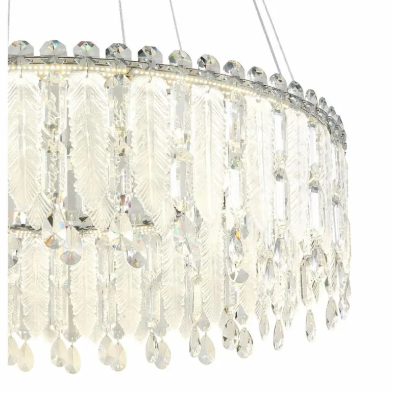 Klunka Suspension Luminaires Globo Lighting LED Chrome, 1 lumière, Télécommandes