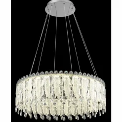 Klunka Suspension Luminaires Globo Lighting LED Chrome, 1 lumière, Télécommandes