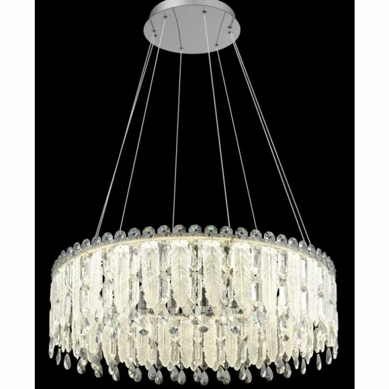 Klunka Suspension Luminaires Globo Lighting LED Chrome, 1 lumière, Télécommandes