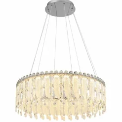 Klunka Suspension Luminaires Globo Lighting LED Chrome, 1 lumière, Télécommandes