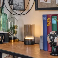 Koholmen Lampe de table d'extérieur, Lampe à poser LED Noir, 1 lumière