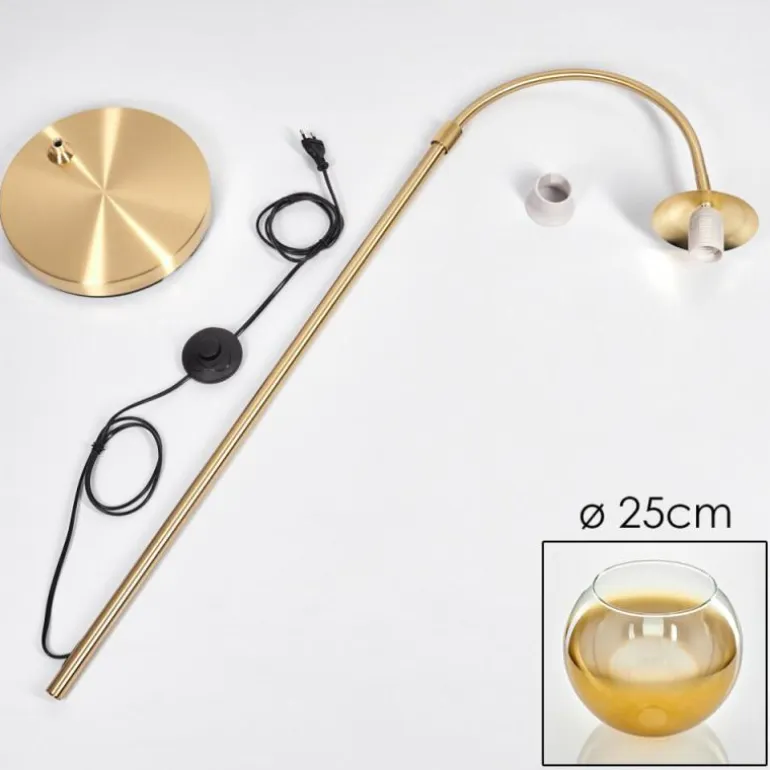 Koyoto Boule lumineuse, Lampadaire Laiton, 1 lumière