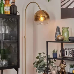 Koyoto Boule lumineuse, Lampadaire Laiton, 1 lumière