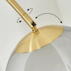 Koyoto Boule lumineuse, Lampadaire Laiton, 1 lumière