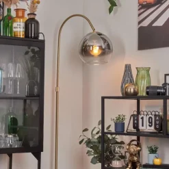 Koyoto Boule lumineuse, Lampadaire Laiton, 1 lumière