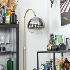Koyoto Boule lumineuse, Lampadaire Laiton, 1 lumière
