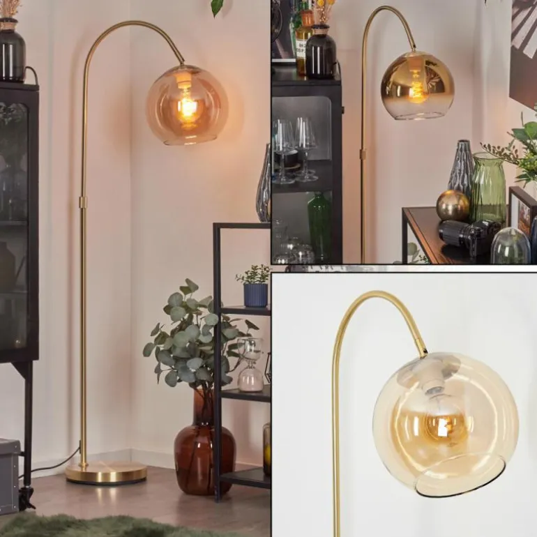 Koyoto Boule lumineuse, Lampadaire Laiton, 1 lumière