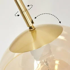 Koyoto Boule lumineuse, Lampadaire Laiton, 1 lumière