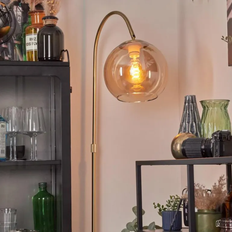 Koyoto Boule lumineuse, Lampadaire Laiton, 1 lumière