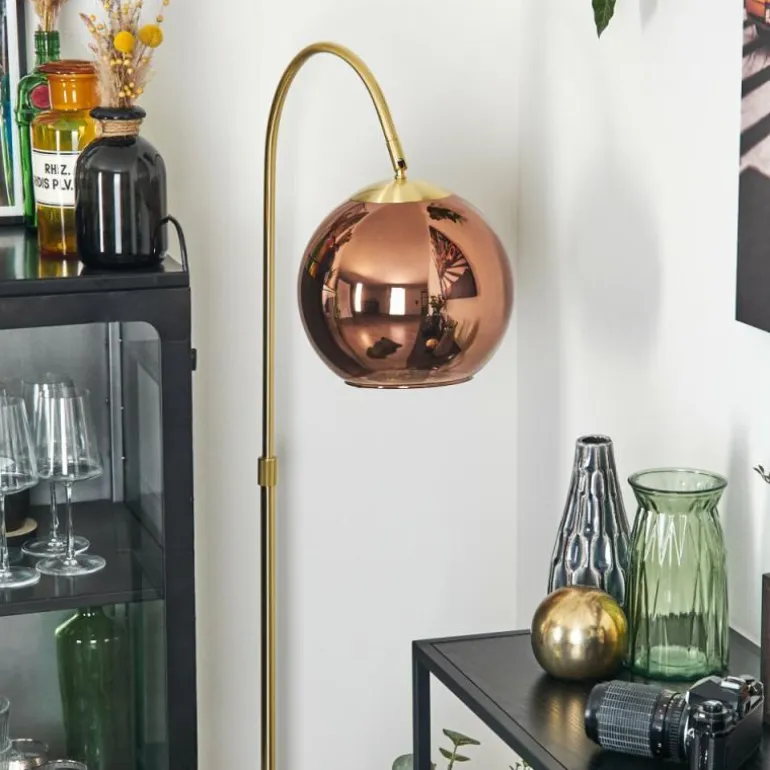 Koyoto Boule lumineuse, Lampadaire Laiton, 1 lumière