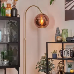 Koyoto Boule lumineuse, Lampadaire Laiton, 1 lumière