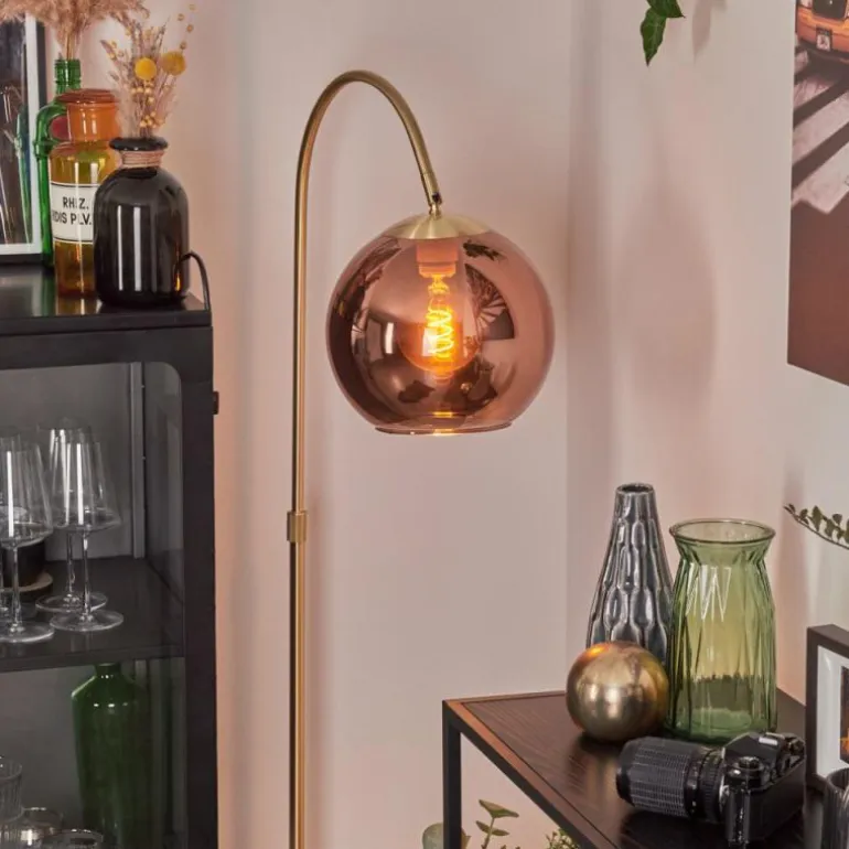Koyoto Boule lumineuse, Lampadaire Laiton, 1 lumière