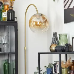 Koyoto Boule lumineuse, Lampadaire Laiton, 1 lumière