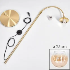 Koyoto Boule lumineuse, Lampadaire Laiton, 1 lumière