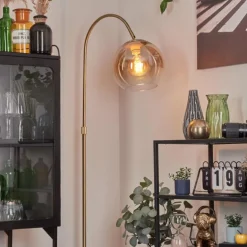 Koyoto Boule lumineuse, Lampadaire Laiton, 1 lumière