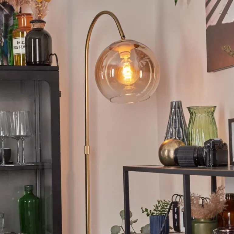 Koyoto Boule lumineuse, Lampadaire Laiton, 1 lumière